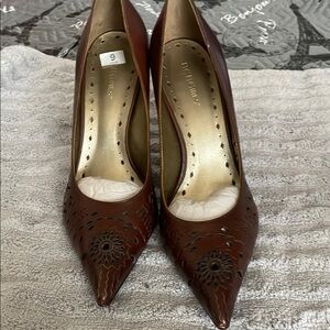BCBGirls Brown Leather Heels